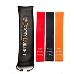 Booty Builder Mini Bands, Black, 3-Pack -Gymstick Salgsbutik 1087 02 booty builder mini bands black 3 pack 2