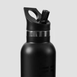 ICANIWILL Stainless Steel Water Bottle 600 Ml, Black -Gymstick Salgsbutik 11219 001 ICANIWILL Stainless Steel Water Bottle 600 ml Black 03 0321