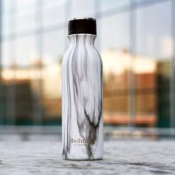 SmartShake Bohtal Insulated Bottle 600 Ml -Gymstick Salgsbutik 11275801 Smartshake Bohtal Insulated Bottle White Marble 04 1020