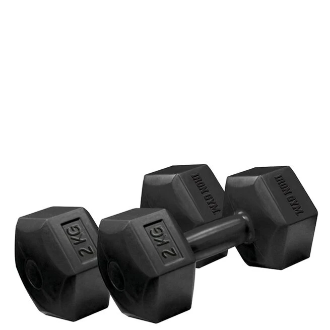 Iron Gym Fixed Hex Dumbbell, Pair 3 Iron Gym Fixed Hex Dumbbell, Pair
