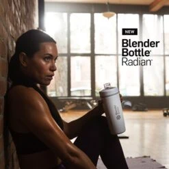 BlenderBottle Radian Insulated Stainless Steel, 770ml, Natural/Black -Gymstick Salgsbutik 500620 blenderbottle radian insulated stainless steel 770ml natural black 2