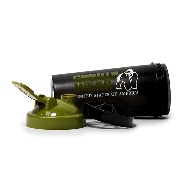 Gorilla Wear Shaker XXL 1000 Ml, Black/Army Green 4 Gorilla Wear Shaker XXL 1000 Ml, Black/Army Green - Billede 2