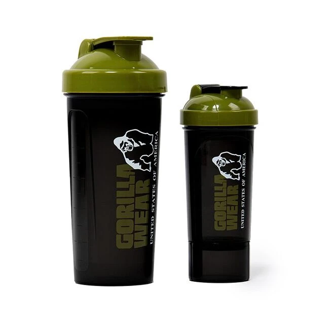 Gorilla Wear Shaker XXL 1000 Ml, Black/Army Green 6 Gorilla Wear Shaker XXL 1000 Ml, Black/Army Green - Billede 4