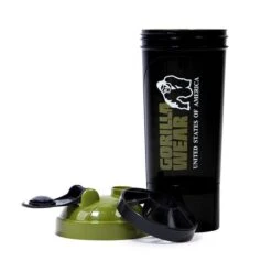Gorilla Wear Shaker Compact 400 Ml + 100 Ml, Black/Army Green -Gymstick Salgsbutik 9916540900 shaker compact 500 ml black army green 3