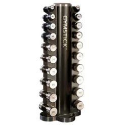 Gymstick Tower Rack With Chrome Dumbbell Set